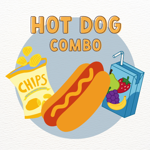 Summer Camp Hot Lunch- Hot Dog + Chips + Drink Box Combo