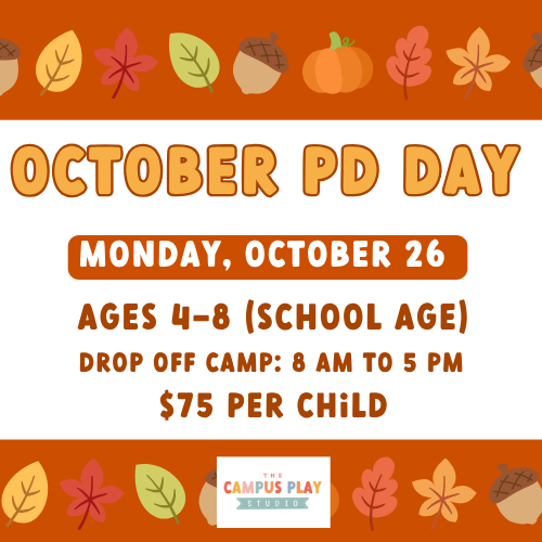 October 26th- PD Day Camp 2026
