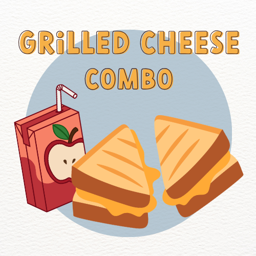 Summer Camp Hot Lunch- Croissant Grilled Cheese + Drink Box Combo